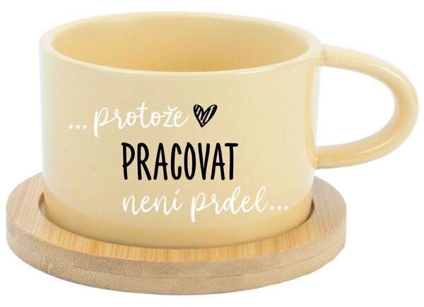 Hrníček makronka - Protože [doplň si sám] není prdel