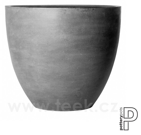 Pottery Pots Venkovní květináč kulatý Jumbo Jesslyn L, Grey (barva šedá), kolekce Natural, kompozit Fiberstone, průměr 112 cm x v 97 cm, objem cca 692 l