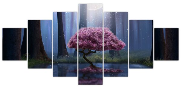 Obraz - Magická noc (210x100 cm)
