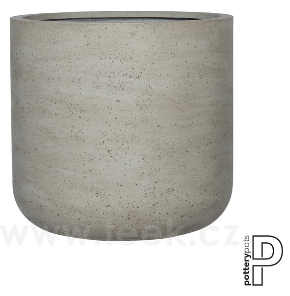 Pottery Pots Venkovní květináč kulatý Jumbo Charlie S, Beige Washed (barva světle béžová), kolekce Urban, materiál Ficonstone, průměr 73 cm x v 69,5 cm, objem cca 282 l