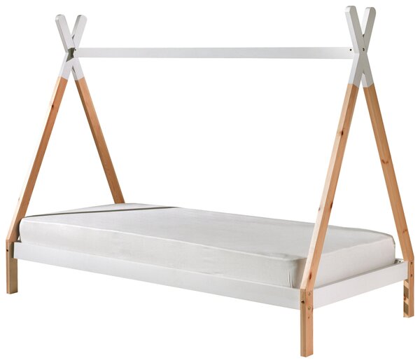 DĚTSKÁ POSTEL SE STŘÍŠKOU, 90/200 cm bílá, barvy borovice MID.YOU - Dětské postele, Online Only