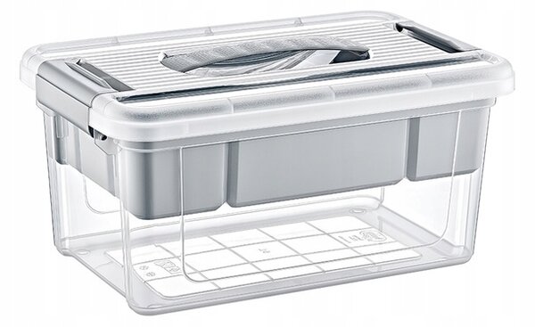 Orion Organizér, úložný box 2v1, multifunkční, bílý STORMAX - 9l, 35 x 23 x 17 cm