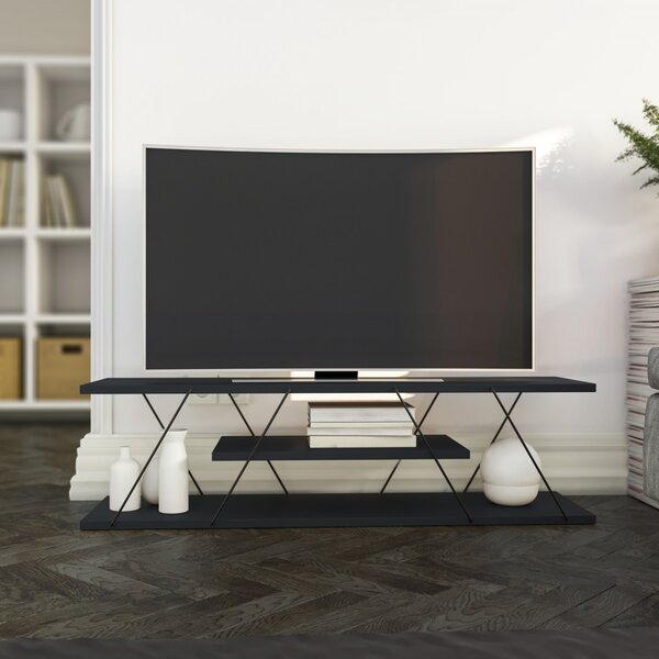 Hanah Home TV stolek Canaz 120 cm antracit