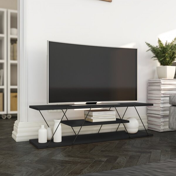 Hanah Home TV stolek Canaz 120 cm antracit