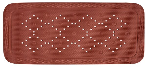 Spirella protiskluzová podložka do vany ALASKA, terakota, PVC, 91 x 36 cm