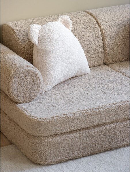 Světle hnědá dětská pohovka z textilie bouclé 132 cm Settee – Wigiwama