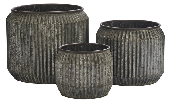 Kovový obal na květináč Galvanized M