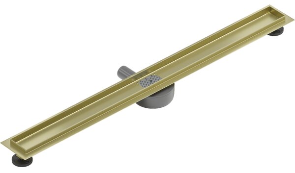 Mexen Flat 360°, tělo žlabu 80 cm, zlatá matná, 1A40080