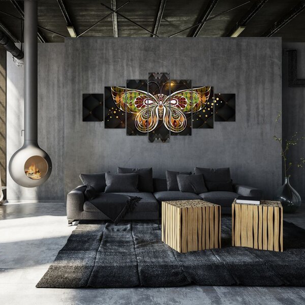 Obraz - Kouzelný motýl (210x100 cm)