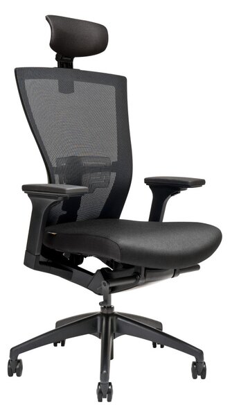 Kancelářská židle s podhlavníkem MERENS SP (více barev) Černá