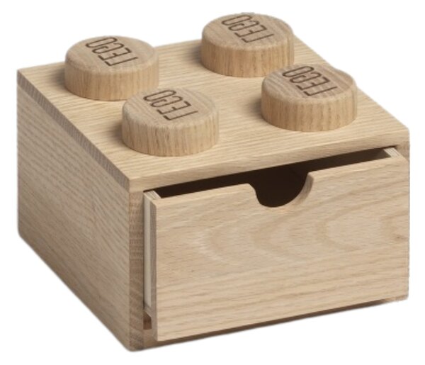 Světlý dubový úložný box LEGO® Storage 16 x 15 cm