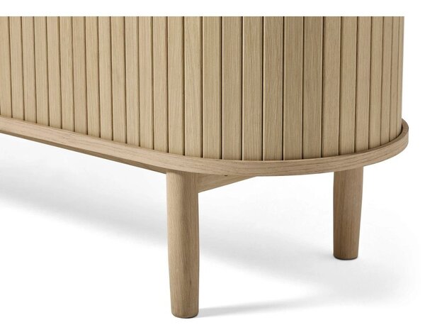 TV stolek v dekoru dubu v přírodní barvě 180x56x40 cm Meta – Unique Furniture