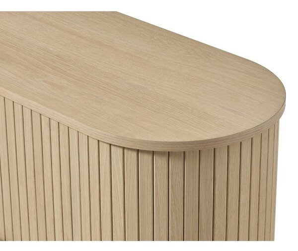 TV stolek v dekoru dubu v přírodní barvě 180x56x40 cm Meta – Unique Furniture