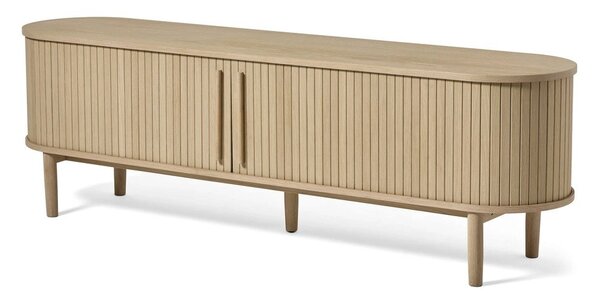 TV stolek v dekoru dubu v přírodní barvě 180x56x40 cm Meta – Unique Furniture