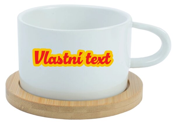 Personalizovaný keramický hrníček Makronka s obrysem