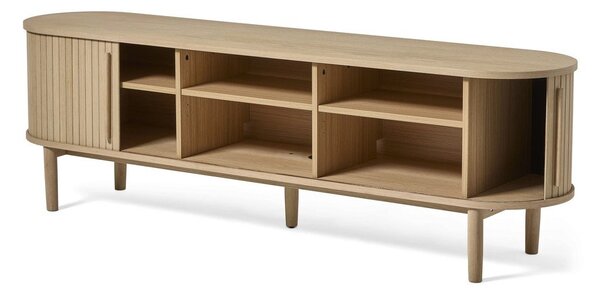 TV stolek v dekoru dubu v přírodní barvě 180x56x40 cm Meta – Unique Furniture