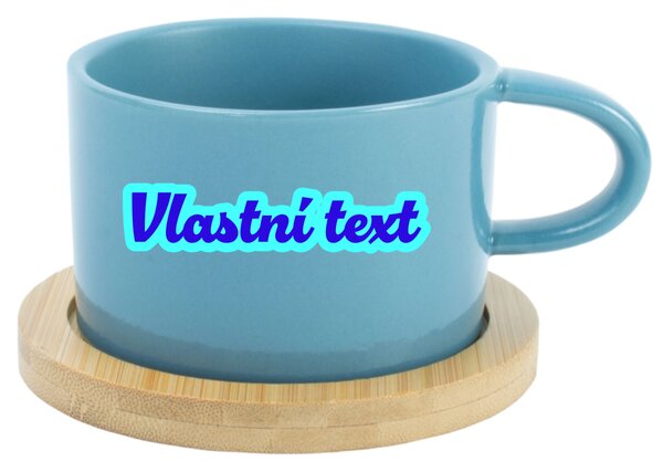 Personalizovaný keramický hrníček Makronka s obrysem