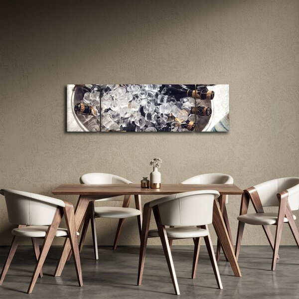 Obraz - šampaňské v ledu (170x50 cm)