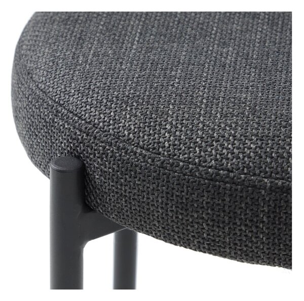 Tmavě šedá kovová stolička Pelican – Unique Furniture