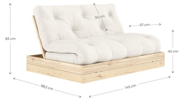Šedá rozkládací pohovka 145 cm Flip – Karup Design