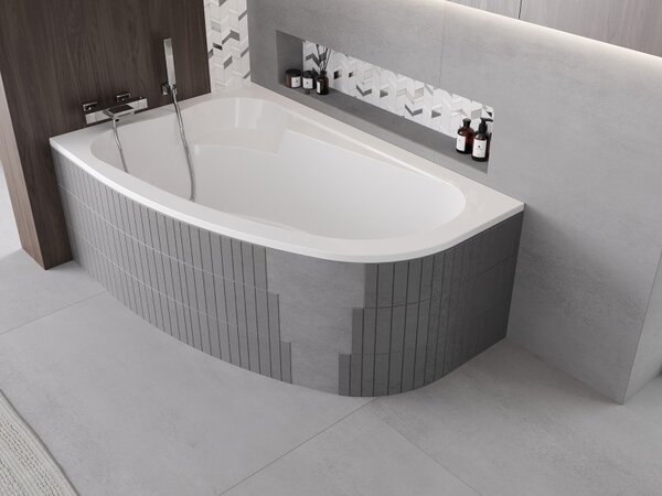 Mexen X-ST, polystyrenový plášť na rohovou vanu 240 cm, bílá, 55022-00