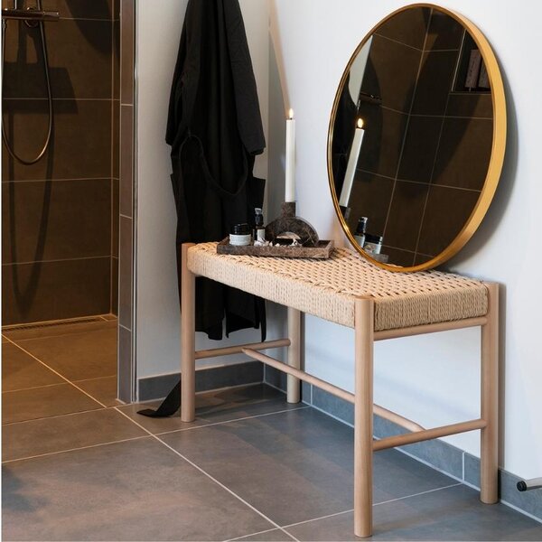 Nordic Living Dřevěná lavice Livia 80 cm