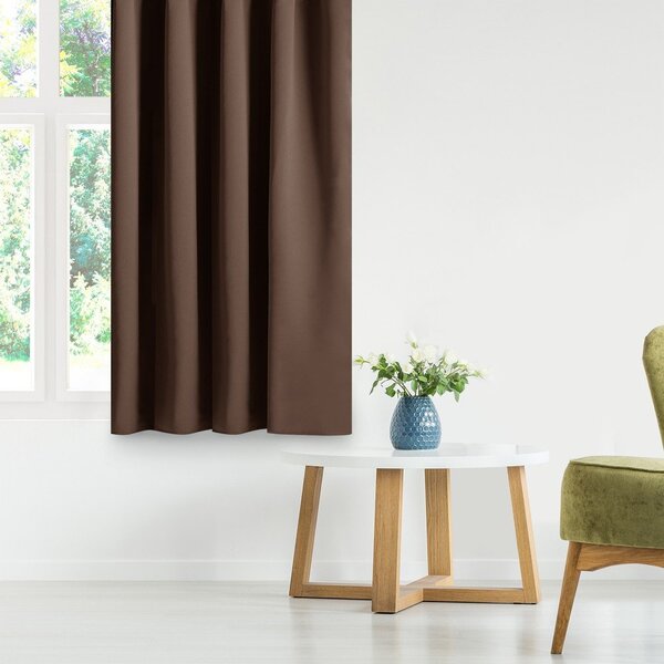 Hnědý dimout závěs 140x175 cm Kierra – Restilo