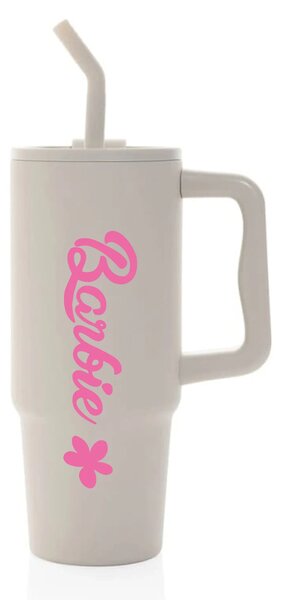 BARBIE - béžový cestovní termohrnek 900 ml