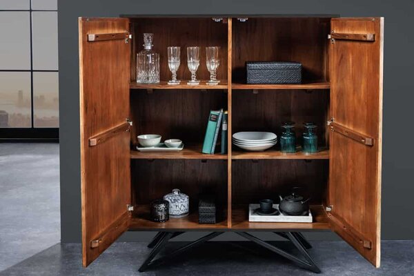 Designová vysoká komoda Quillon 120 cm přírodní kámen