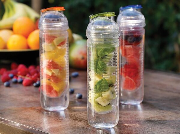 Láhev na vodu a ovoce Bikini Body, 500ml, XD Design, modrá