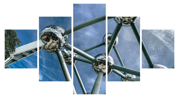 Obraz - atomium v Bruselu (125x70 cm)