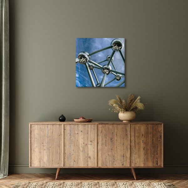 Obraz - atomium v Bruselu (30x30 cm)