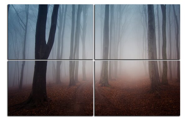 Obraz na plátně - Mlha v lese 1182E (90x60 cm)