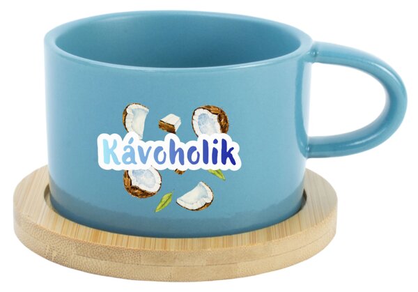 Personalizovaný keramický hrníček Makronka s ovocem a textem
