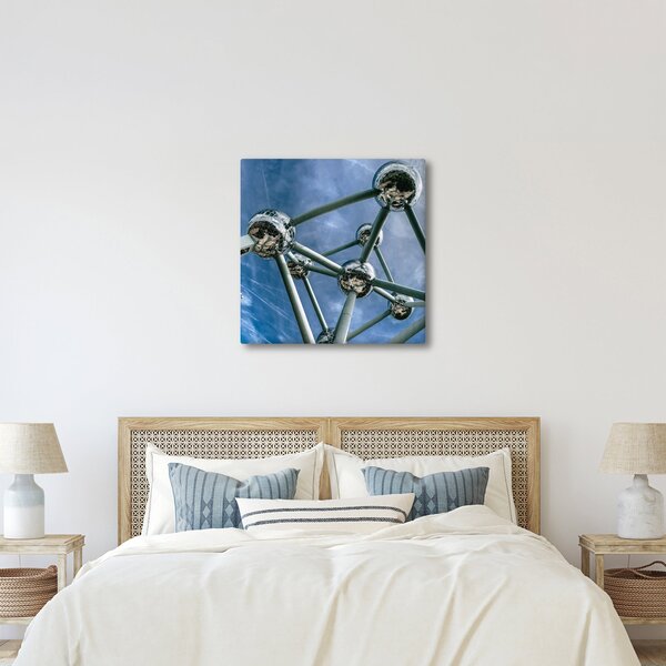 Obraz - atomium v Bruselu (30x30 cm)