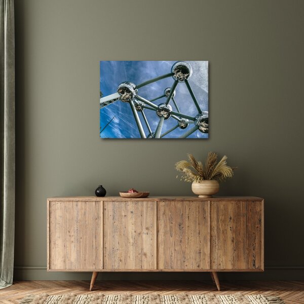 Obraz - atomium v Bruselu (70x50 cm)