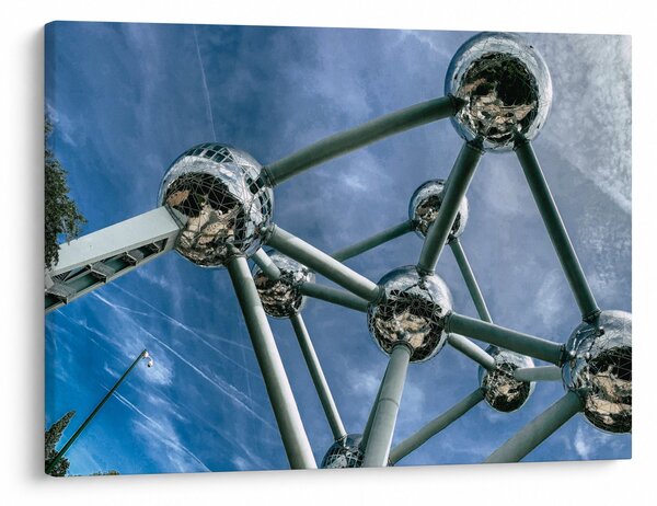 Obraz - atomium v Bruselu (70x50 cm)