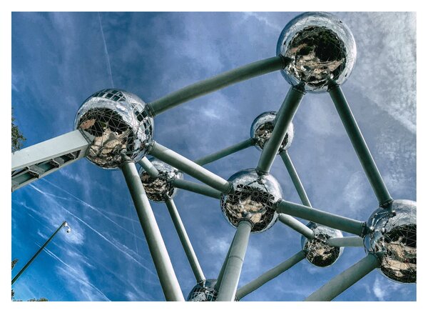 Obraz - atomium v Bruselu (70x50 cm)
