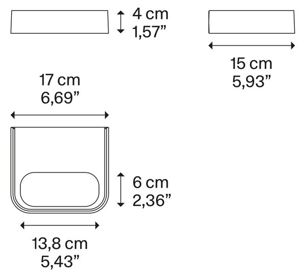 Lodes Nástěnné LED svítidlo SHIFT, 16W, š. 17 cm, CRI90 Barva: Bílá, Teplota světla: 2700K - teplá bílá, Stmívání, řízení: TRIAC