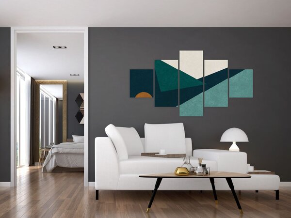 Obraz - Kubistická abstrakce (125x70 cm)