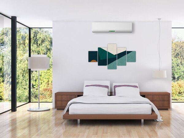 Obraz - Kubistická abstrakce (125x70 cm)