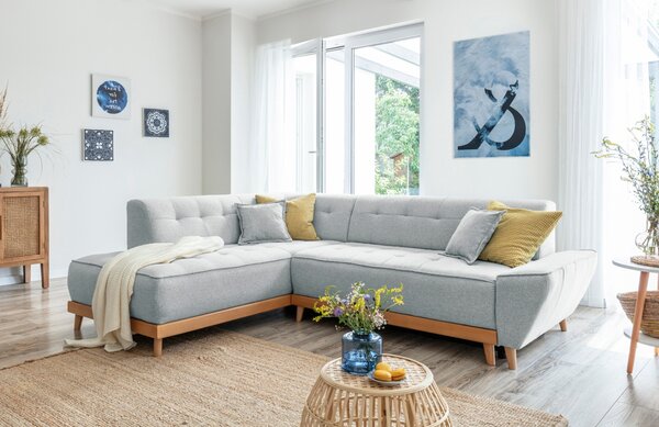 -25 % Dny MOMENTI– Miuform Rozkládací pohovka Dazzling Daisy 253 cm, levá