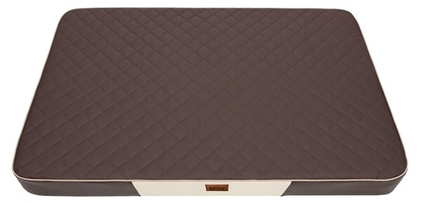 Doggy Matrace pro psy Premium VISCO, hnědá/hnědá eko kůže Velikost: M - 80 x 54 x 8cm