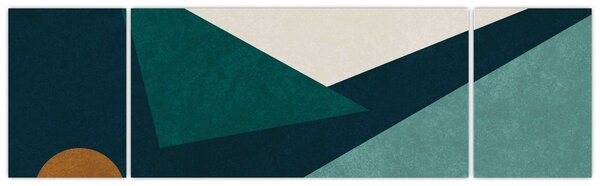 Obraz - Kubistická abstrakce (170x50 cm)