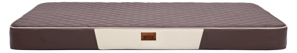 Doggy Matrace pro psy Premium VISCO, hnědá/hnědá eko kůže Velikost: M - 80 x 54 x 8cm