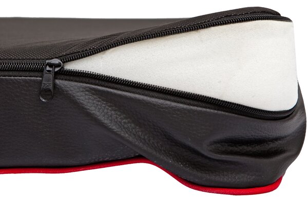 Doggy Matrace pro psy Premium VISCO, černá/černá eko kůže Velikost: M - 80 x 54 x 8cm