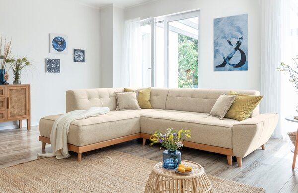 -25 % Dny MOMENTI– Miuform Rozkládací pohovka Dazzling Daisy 253 cm, levá