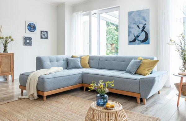 -25 % Dny MOMENTI– Miuform Rozkládací pohovka Dazzling Daisy 253 cm, levá