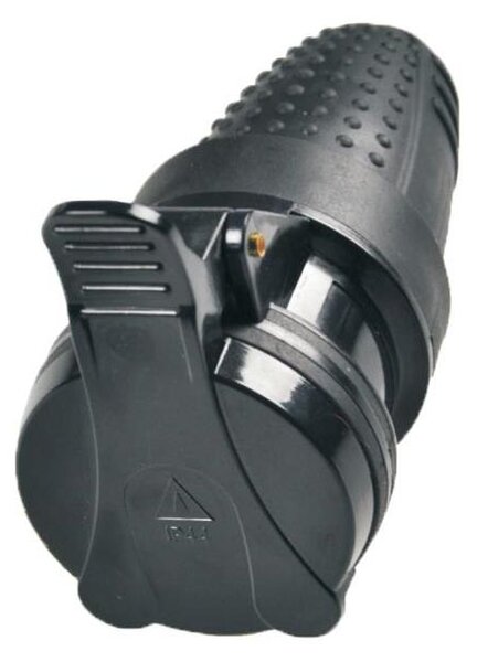 Solight P77 - Gumová zásuvka do vlhkého prostředí 230V/16A IP44