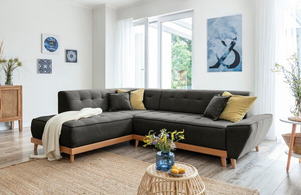 -25 % Dny MOMENTI– Miuform Rozkládací pohovka Dazzling Daisy 253 cm, levá